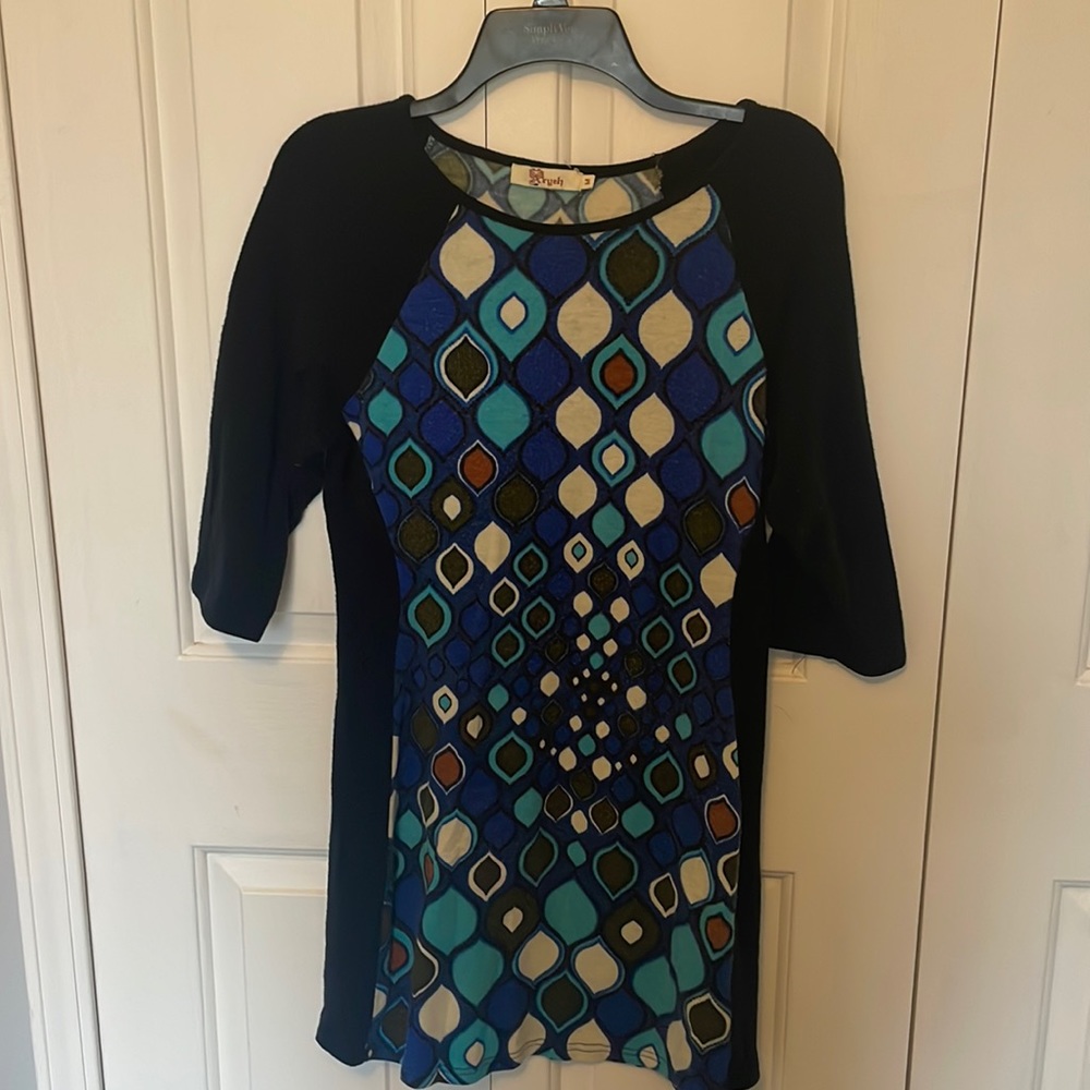 Aryeh Anthropologie Sz M Sweater Dress 3/4 sleeves GUC B87